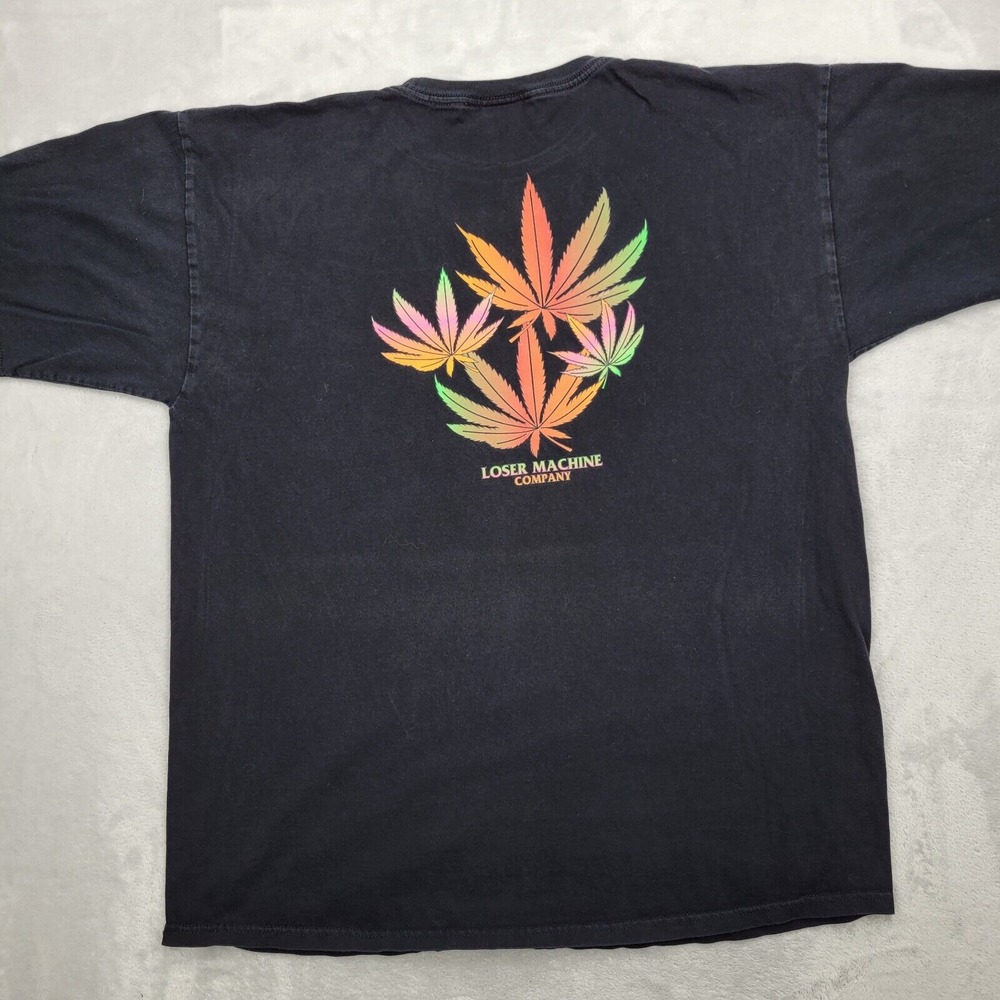 Loser Machine Company Shirt Men XL Vintage LMC Skater 90s Weed Leaf Stoner Adult
